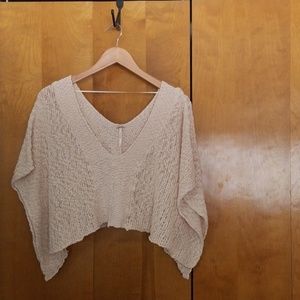 Free People | Oversized Crochet Crop Top